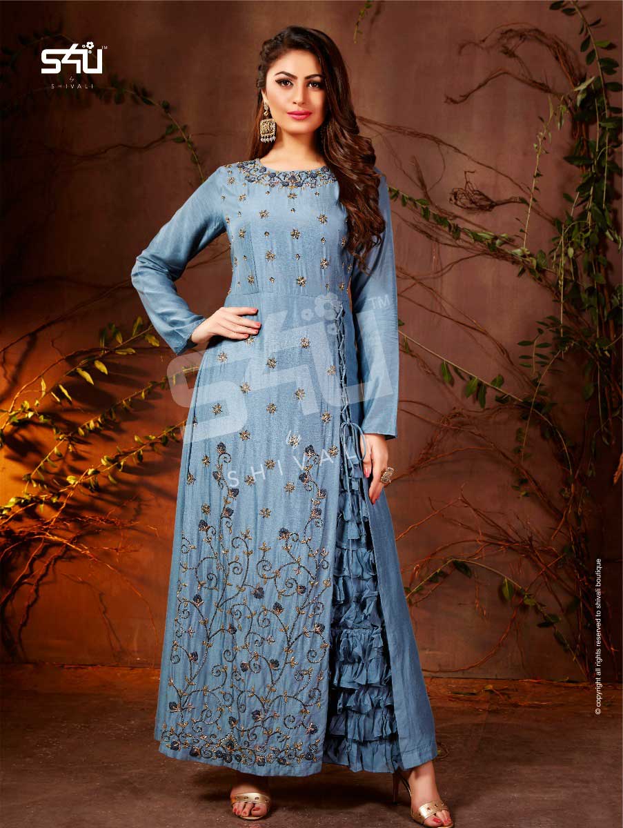 S4U Kitty Party Vol-6 Silk Georgette Kurti Sets S4U Kitty Party Vol-6 Silk Georgette Kurti Sets